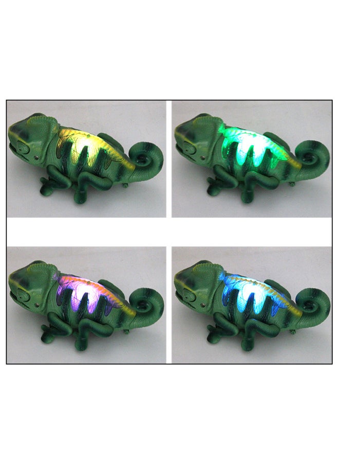Electric Remote Control Light Crawling Chameleon Children's Strange Funny Worm Trick Chameleon Toys-Color:8808 Black Remote Control Snake 0.38kg  - Image 4