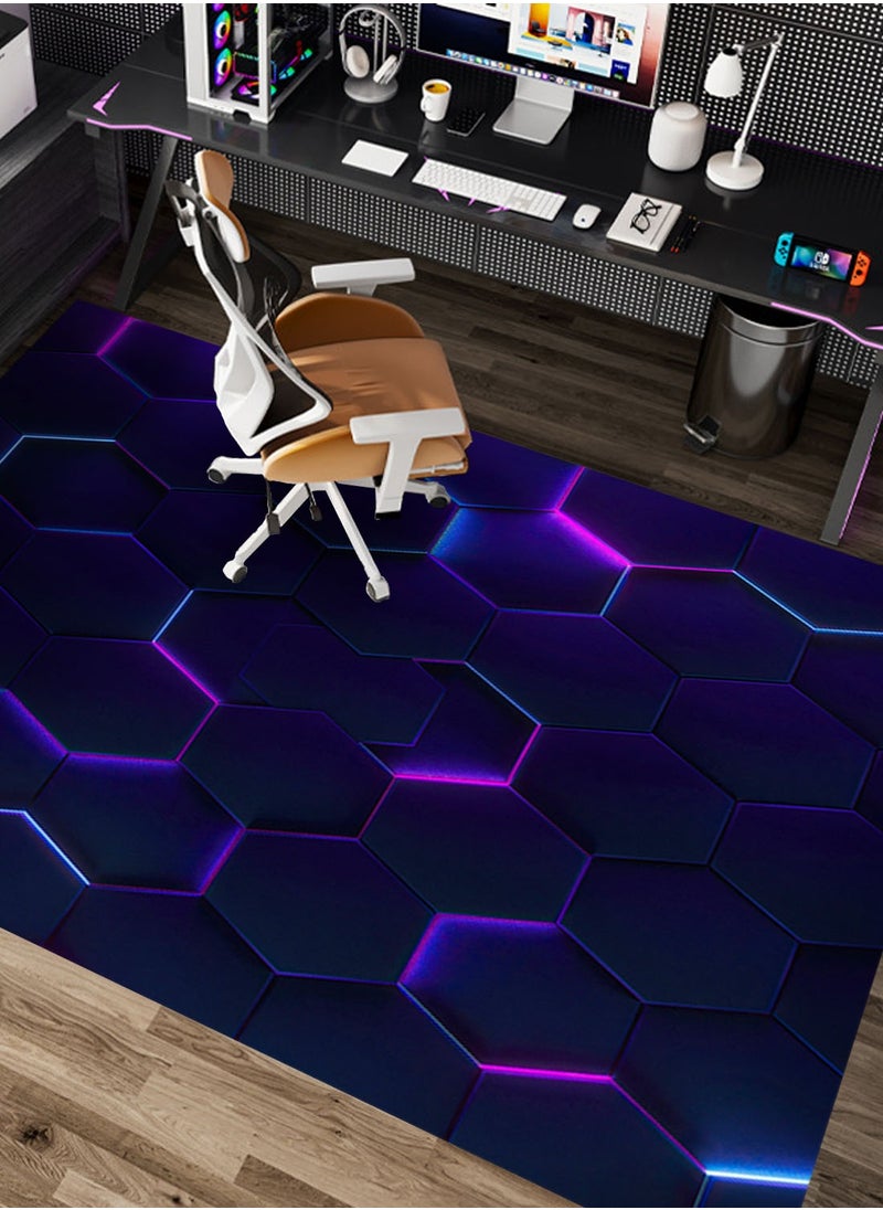 Gaming carpet, 3D abstract geometric visual carpet, soft floor mat, carpet mat, non-slip mat, water-resistant game room carpet, gaming style, multiple sizes