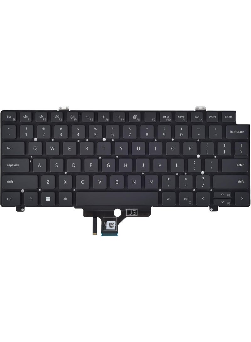 Terabyte Replacement Keyboard for Dell Latitude 5420 5421 5430 5431 5440 7420 7430 7520 7530, Precision 3470 3480 Series Laptop with Backlit P/N: MV4X8 0MV4X8, US Layout - Image 1