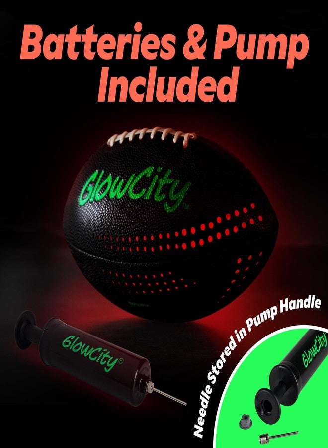 GlowCity Glow in The Dark Football - Size 6 Light Up PU Ball for Teen Boys & Adults - Cool Sports Gift for Night Outdoor Games - Birthday Gifts Ideas for Teen Boys Teenager Ages 12 13 14 15 16 17 18 - Image 3