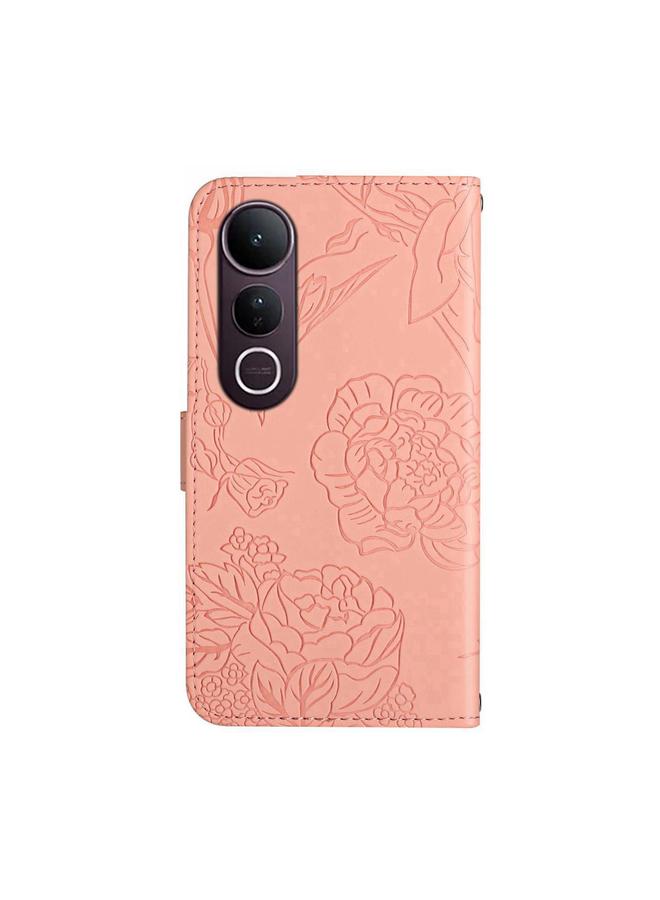 Case For vivo V50 Lite 5G HT03 Skin Feel Butterfly Embossed Flip Leather Phone Case