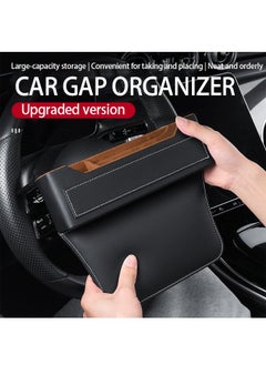 Generic Luxury Car Gap Organizer Leather Storage Box with Fast Charge Ports Anti-Slip Design for any model  - Image 5
