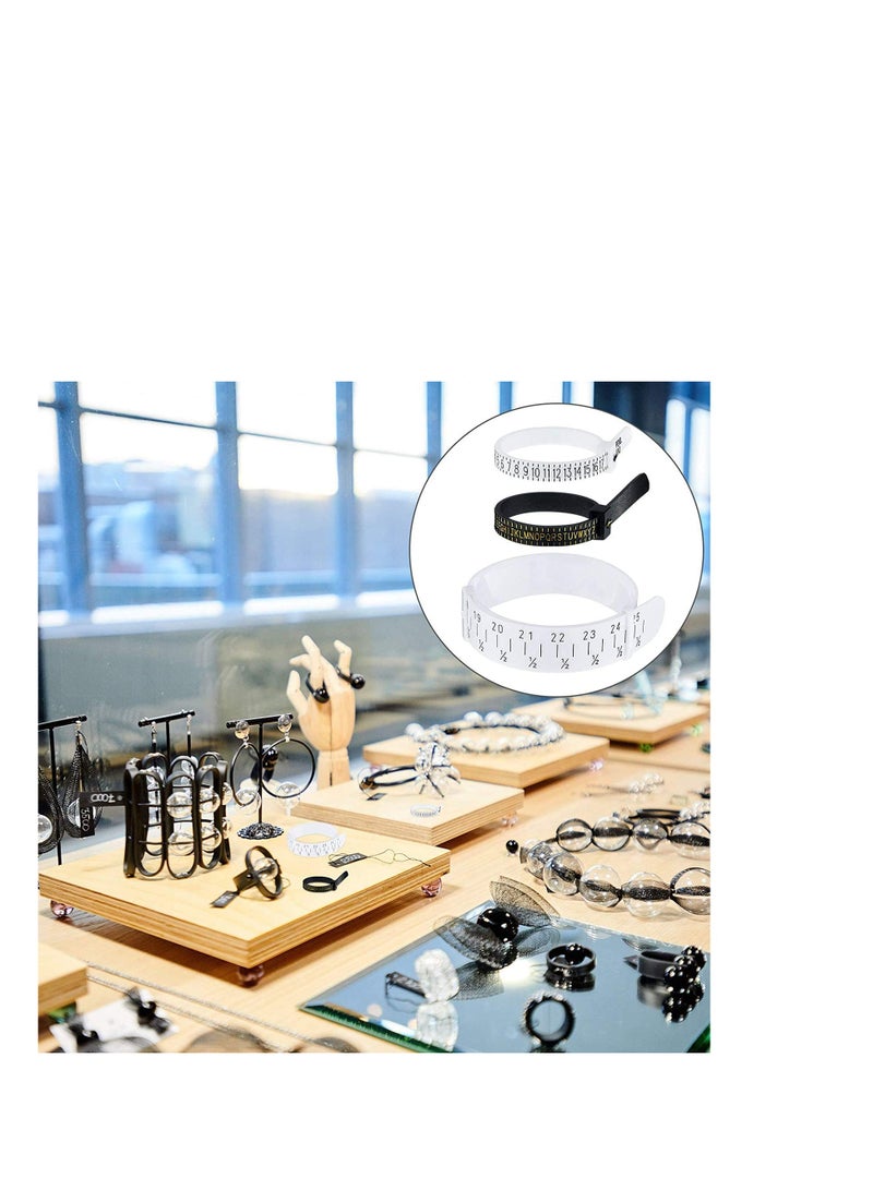 SYOSI مجموعة قياس الخواتم، حزام قياس الإصبع البلاستيكي، واقي المجوهرات، قياس الكبار والأطفال، لوازم تحديد المقاسات، فاصل، محدد المقاسات، مثبت - 6 قطع من مشد السيليكون الحلزوني - Image 3