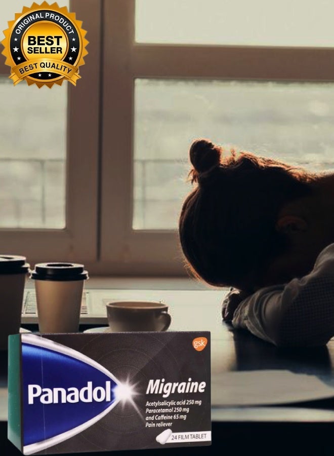 Panadol 4 Pieces Panadol Migraine 24 Tablet  - Image 2