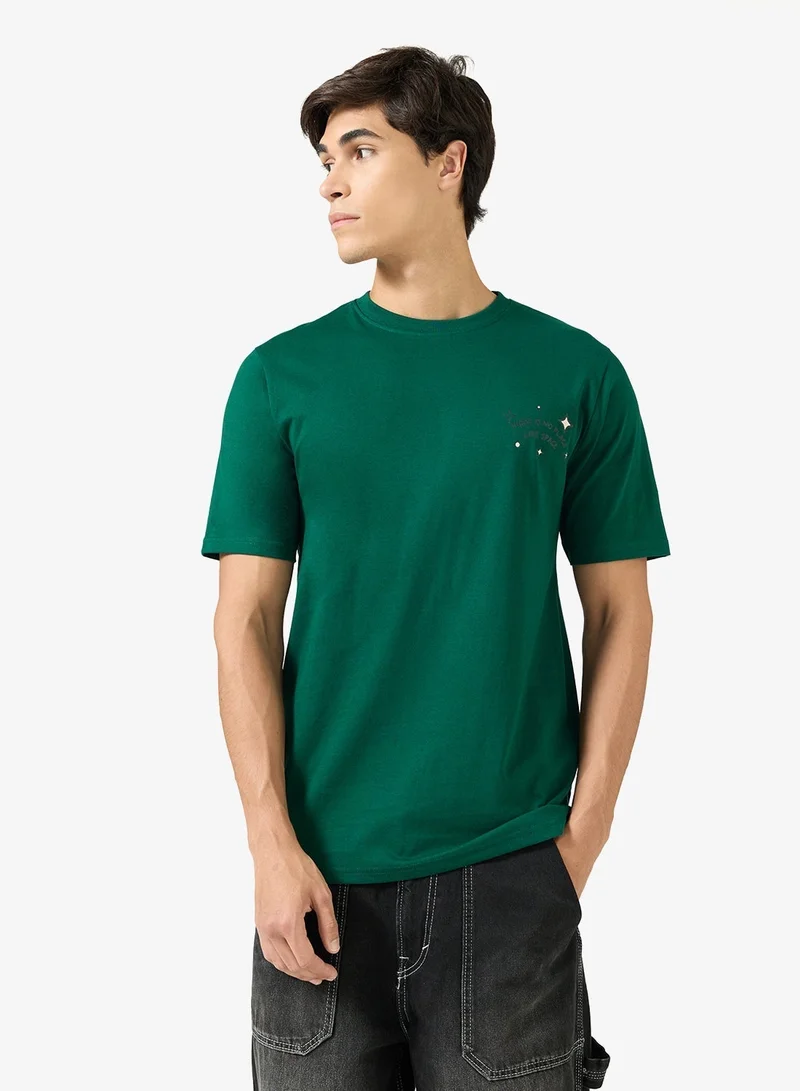 Seventy Five Graphic Print Regular Fit T-Shirt