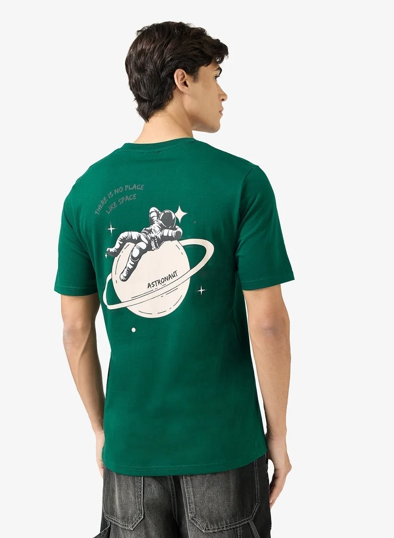 Seventy Five Graphic Print Regular Fit T-Shirt