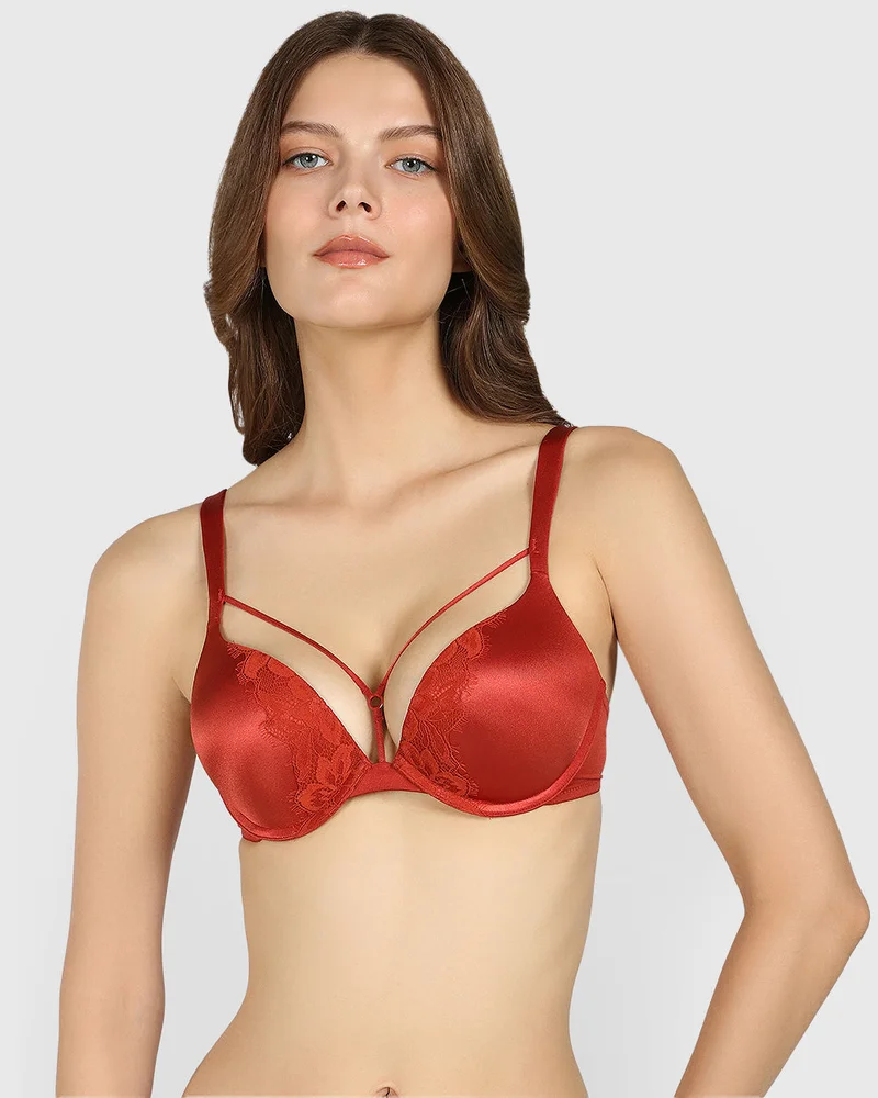 Isla & Evie Isla & Evie Obvious Double Pushup Plunge Bra