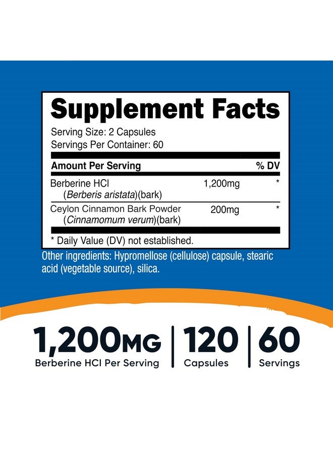 كبسولات نيوتريكوست بيربارين هيدروكلوريد مع قرفة سيلان (120 كبسولة، 60 حصة) - منتج خالٍ من الكائنات المعدلة وراثيًا وخالٍ من المنتجات الحيوانية - Image 2