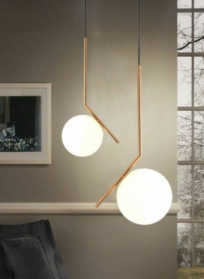 ٍSiera Light Hanging lighting bronze slanted ice ball 25 cm BB014  - Image 2
