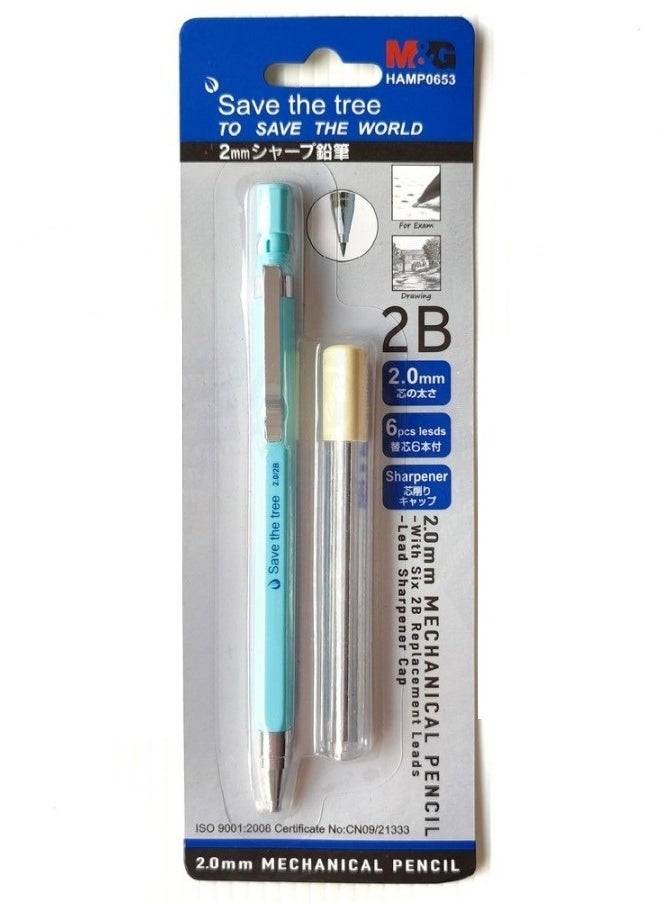 M&G M&G 2B Mechanical Pencil with thickness 2.00mm No: HAMP0653 (Assorted Colours)  - Image 1