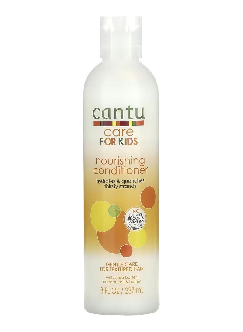 Cantu Care for Kids Nourishing Conditioner with Shea Butter, Coconut Oil & Honey – Hydrates & Softens Curly, Textured Hair – 237 ml - Image 1