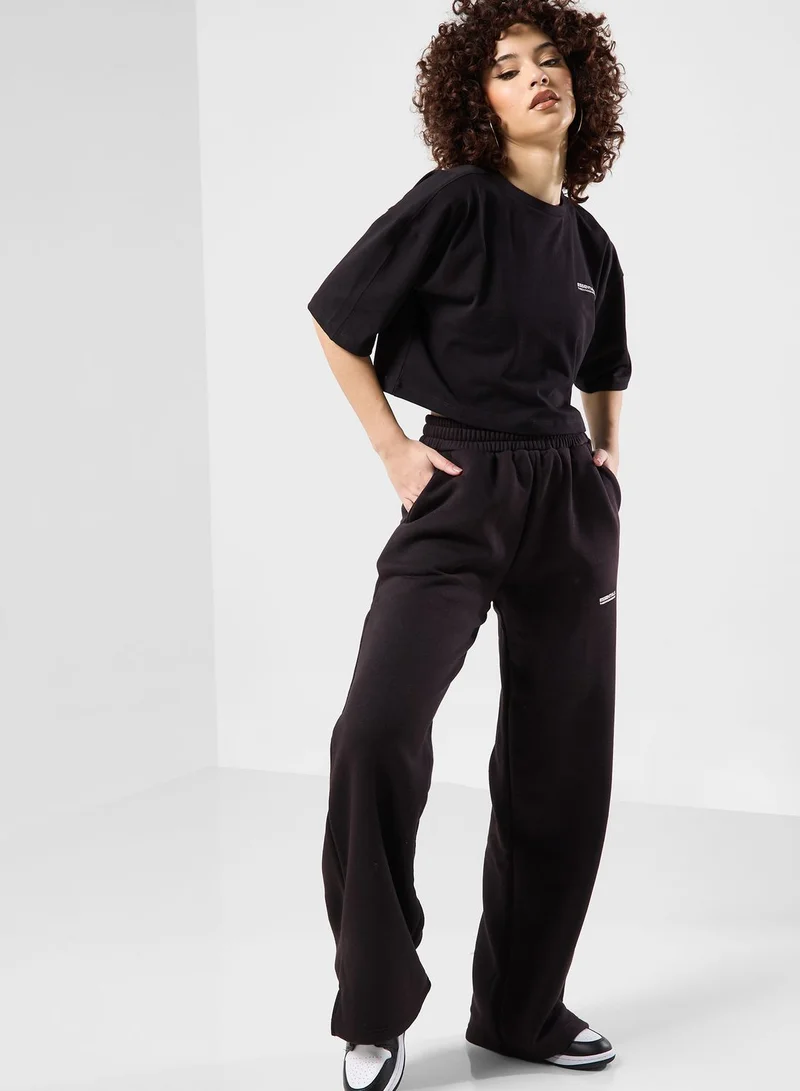 The Giving Movement Boxy Space Printed Cropped T-Shirt