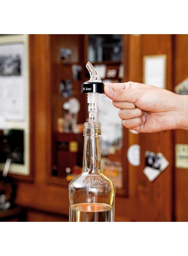 Restaurantware Bar Lux 1.3 Ounce Liquor Pour Spouts, 50 Measured Pouring Spouts For Bottles - Leak-Resistant, For Fast Pouring, Clear Plastic Pourers For Alcohol, Fits Onto Bottles, For Kitchen Or Bar  - Image 5