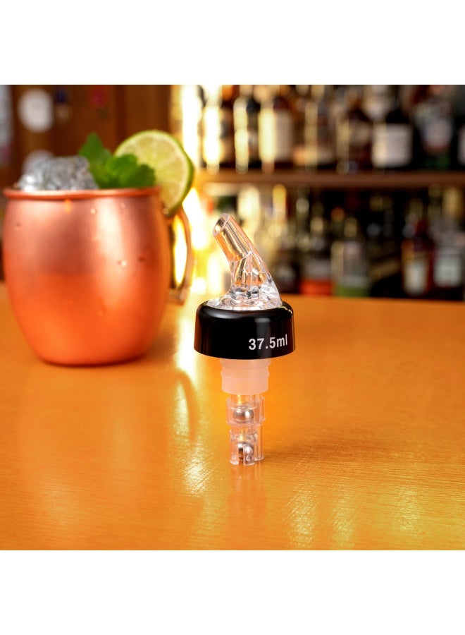 Restaurantware Bar Lux 1.3 Ounce Liquor Pour Spouts, 50 Measured Pouring Spouts For Bottles - Leak-Resistant, For Fast Pouring, Clear Plastic Pourers For Alcohol, Fits Onto Bottles, For Kitchen Or Bar  - Image 4