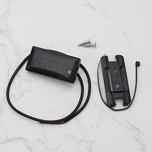 Micro Traders DC 12V LED Digital Display Modified Voltmeter Motorcycle Voltmeter Mini Waterproof Voltmeter Accessories for Automobile Motorcycle Bicycle Blue - Image 5