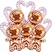 Tagberoy 11PCS Large Gingerbread Balloons Pink Candy Cane Balloons Set Gingerbread Foil Balloons for Gingerbread Party Decorations Candy Cane Foil Balloons for Candy Canes Christmas Decorations - Image 2