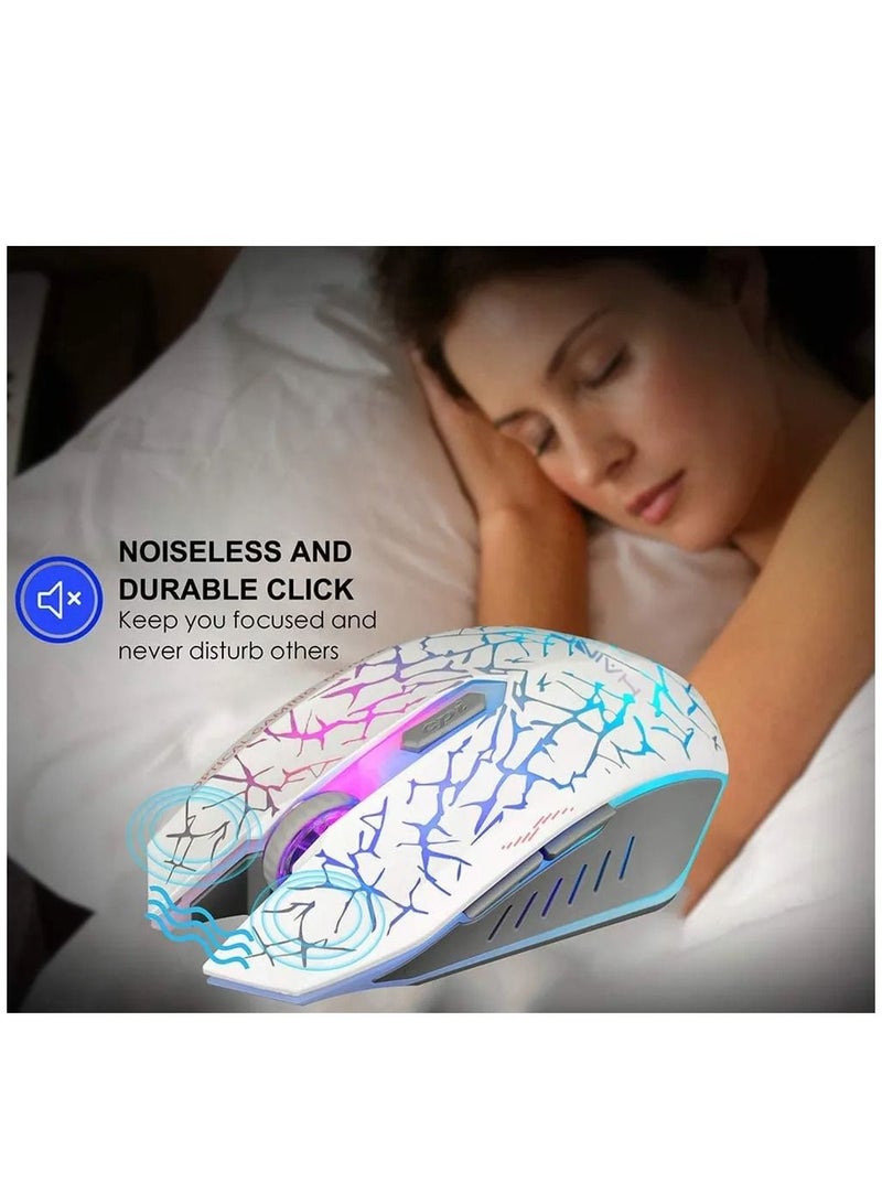 هينغ ماوس ألعاب سلكي USB 2400 نقطة في البوصة قابل للتعديل أزرار جانبية أوضاع إضاءة فأرة ألعاب سلكية مريحة لأجهزة الكمبيوتر المحمول Mac Windows Gamers - Image 4