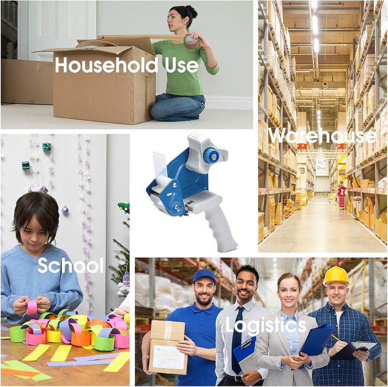 Fantastick Packaging Tape Dispenser, Blue/White - Image 2