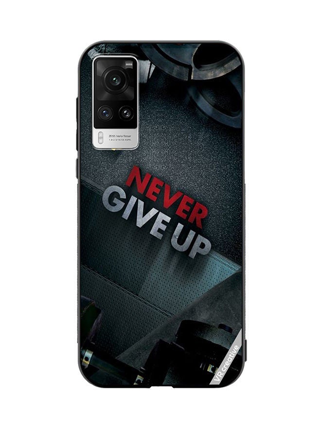 VR CREATIVE Protective Case Cover For Vivo X60 Pro Never Give Up Design Multicolour - Image 1