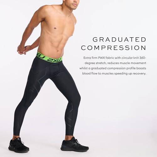 2XU Men's Refresh Recovery Compression Tights, Black/Nero, Large - Image 5