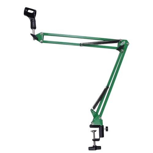 Kadence NB35GN Home Series Microphone Boom Arm Stand | Steel Frame & Smooth Angle Adjustment | Dual-Spring Suspension with 360° Rotation | Desk Clamp Mount for Recording & Online Classes | Green - Image 1
