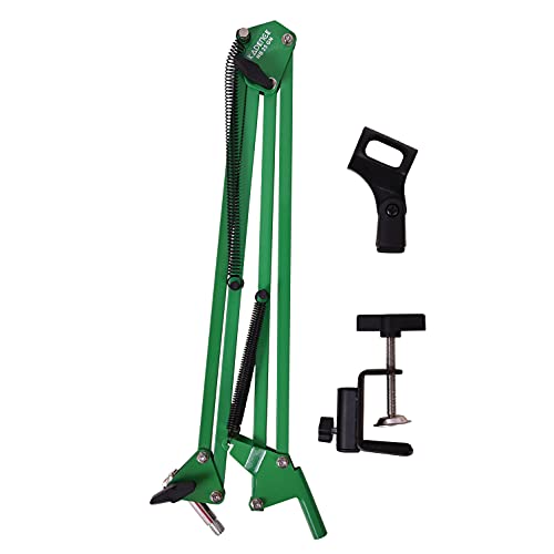 Kadence NB35GN Home Series Microphone Boom Arm Stand | Steel Frame & Smooth Angle Adjustment | Dual-Spring Suspension with 360° Rotation | Desk Clamp Mount for Recording & Online Classes | Green - Image 3