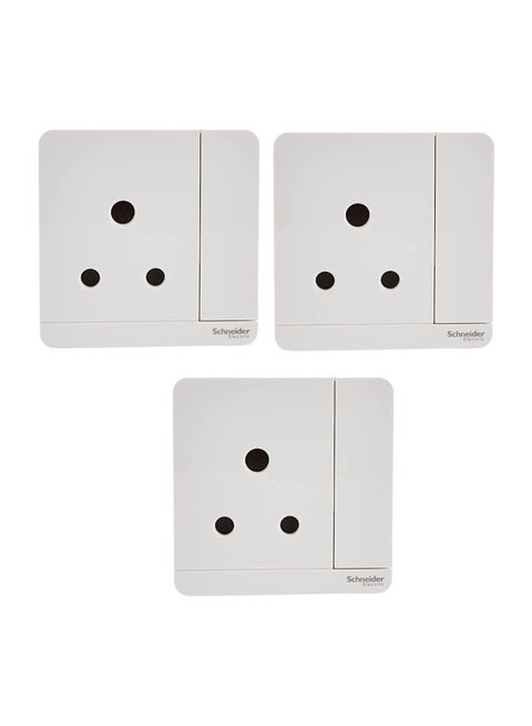 Schneider Avatar On 15Amo Switch Socket - Pack of 3