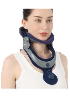 Velpeau Cervical Neck Traction Device Adjustable Neck Support Brace for Men and Women Posture Corrector (Inflatable Version)  - Image 1