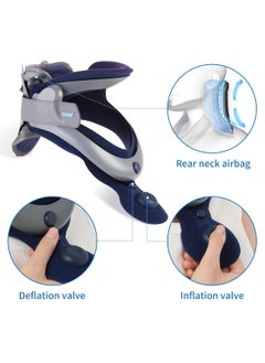 Velpeau Cervical Neck Traction Device Adjustable Neck Support Brace for Men and Women Posture Corrector (Inflatable Version)  - Image 5
