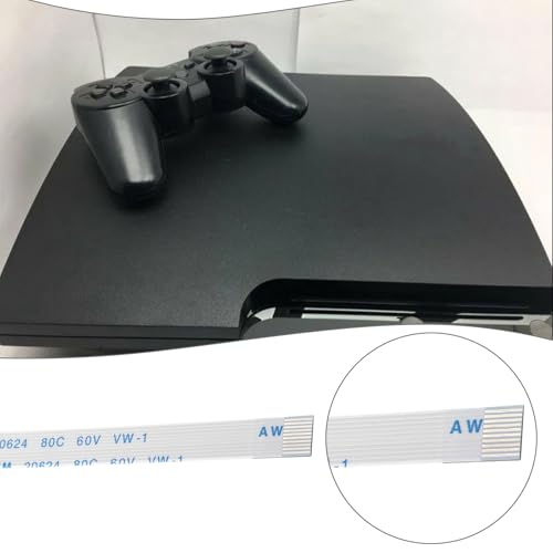ECSiNG 5pcs 10Pin Power Reset Button Flex Ribbon Cable Ribbon Connector Compatible with Sony Compatible with PlayStation 3 PS3 Slim 2000 2500 Controller (90mm) - Image 3