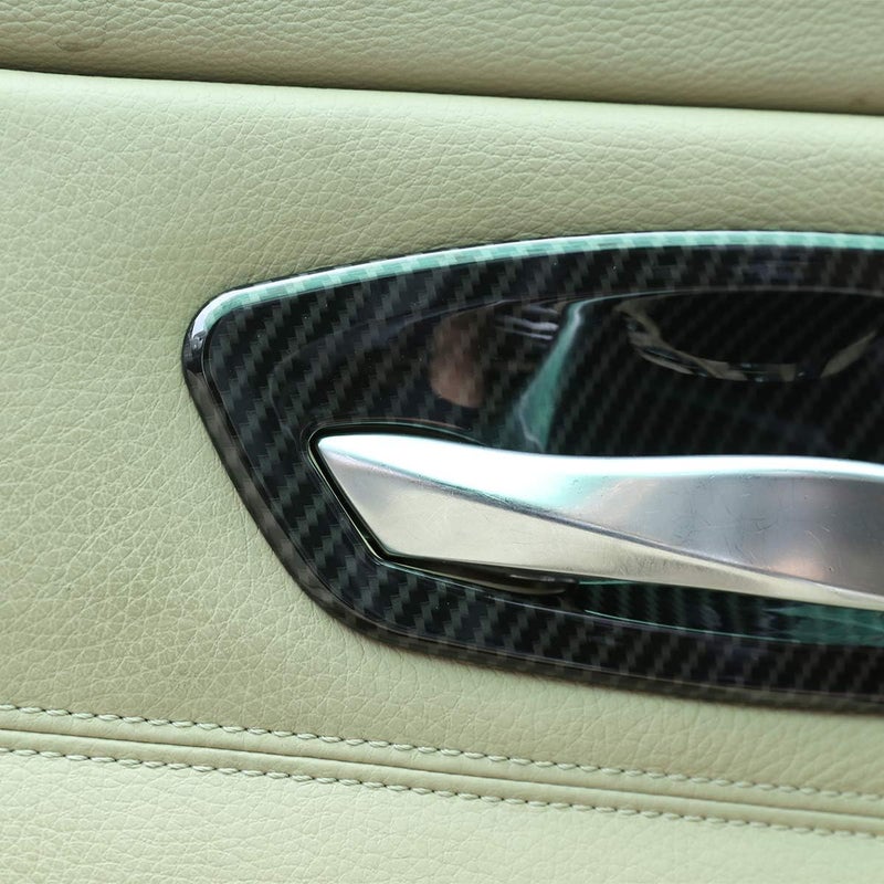 CHEYA ABS Chrome Interior Door Bowl Cover Trim 4pcs for BMW E90 3 Series 2005-2012 - Black - Image 5