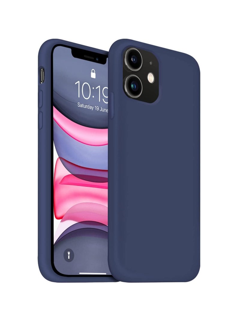 Generic iPhone 11 Soft Liquid Silicone Gel Case Full Body Shockproof Rubber Protection Matte Finish Cover Soft Microfiber Lining Cushion Slim Back Case  - Image 1