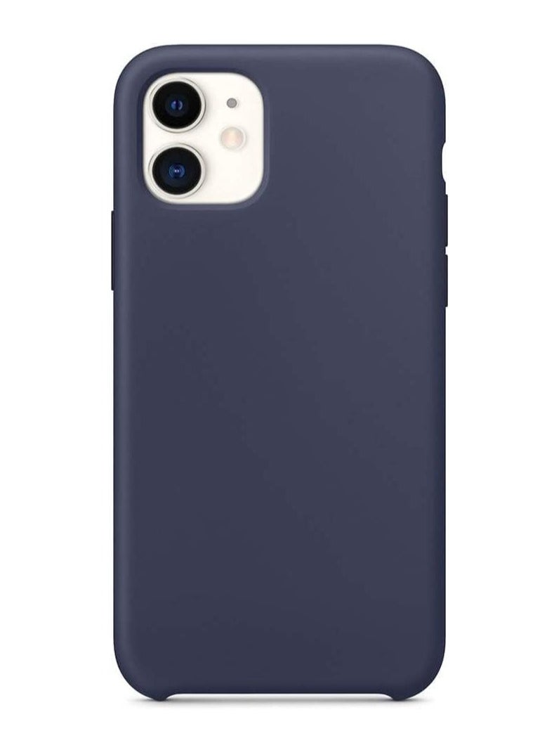 Generic iPhone 11 Soft Liquid Silicone Gel Case Full Body Shockproof Rubber Protection Matte Finish Cover Soft Microfiber Lining Cushion Slim Back Case  - Image 3