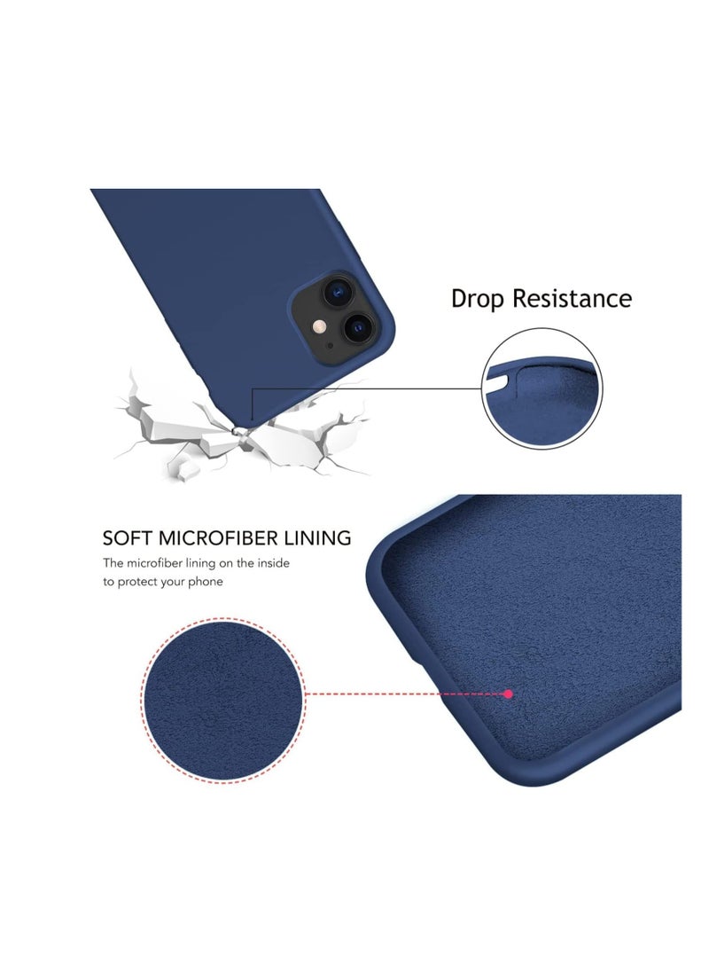 Generic iPhone 11 Soft Liquid Silicone Gel Case Full Body Shockproof Rubber Protection Matte Finish Cover Soft Microfiber Lining Cushion Slim Back Case  - Image 4