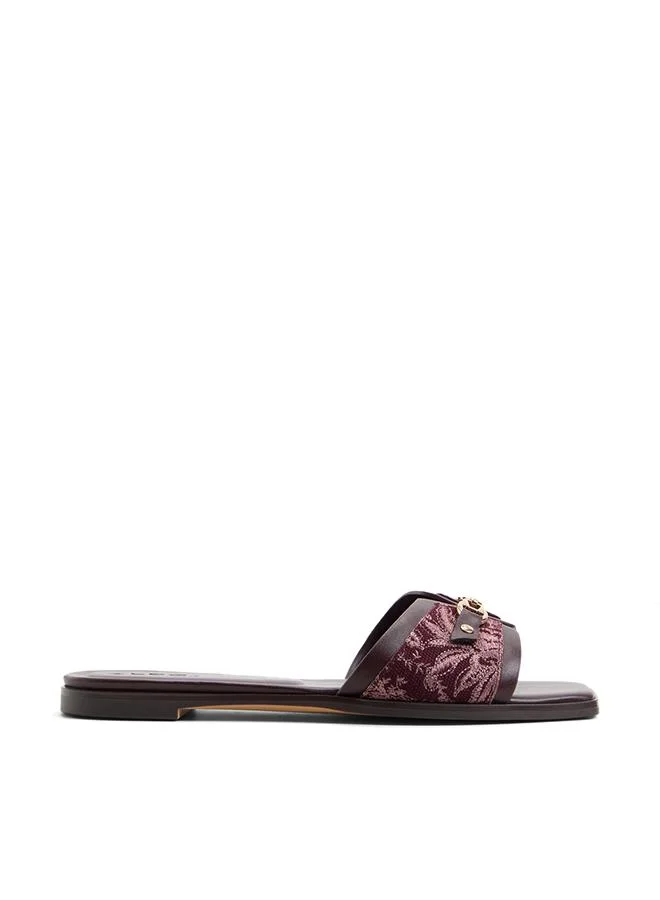 Alo Ladies Red Flat Sandals