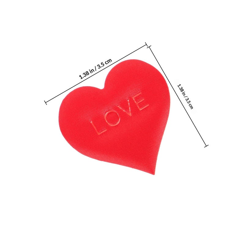 Red Heart Shaped Sponge Confetti 3 5cm 100pcs Wedding Table Decoration Valentines Day Party Scatter - Image 3