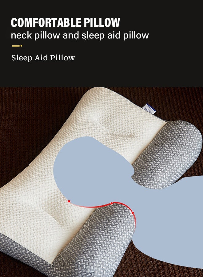 وسادة مريحة للغاية تحمي رقبتك وعمودك الفقري، مناسبة لجميع أوضاع النوم، وسادة محيطية للرقبة، وسادة طبية لآلام الرقبة والكتف - Image 4