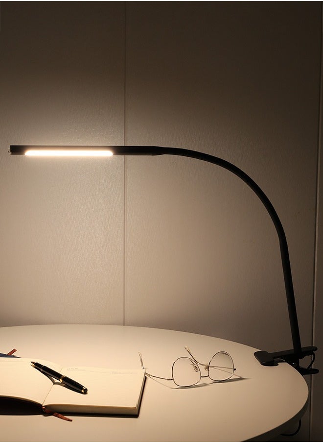 Generic LED Desk Lamp with Clamp, Clip Reading Light with 360° PVC Rotating Hose, 3 Lighting Modes and Brightness Dimmer Light, USB Clip Light for Desk, Bed Night Light for Bedroom and Office Home Lighting  - Image 4