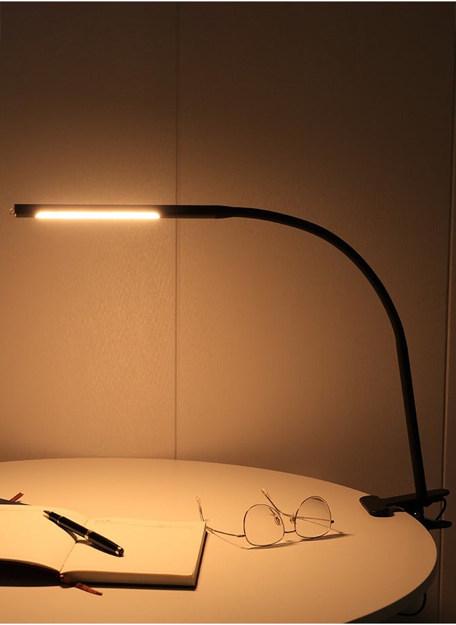 Generic LED Desk Lamp with Clamp, Clip Reading Light with 360° PVC Rotating Hose, 3 Lighting Modes and Brightness Dimmer Light, USB Clip Light for Desk, Bed Night Light for Bedroom and Office Home Lighting  - Image 3