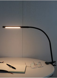 Generic LED Desk Lamp with Clamp, Clip Reading Light with 360° PVC Rotating Hose, 3 Lighting Modes and Brightness Dimmer Light, USB Clip Light for Desk, Bed Night Light for Bedroom and Office Home Lighting  - Image 1