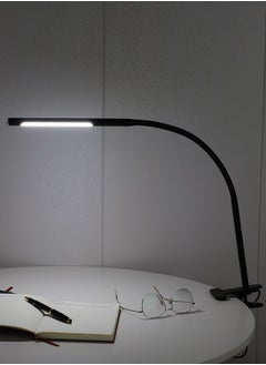 Generic LED Desk Lamp with Clamp, Clip Reading Light with 360° PVC Rotating Hose, 3 Lighting Modes and Brightness Dimmer Light, USB Clip Light for Desk, Bed Night Light for Bedroom and Office Home Lighting  - Image 2