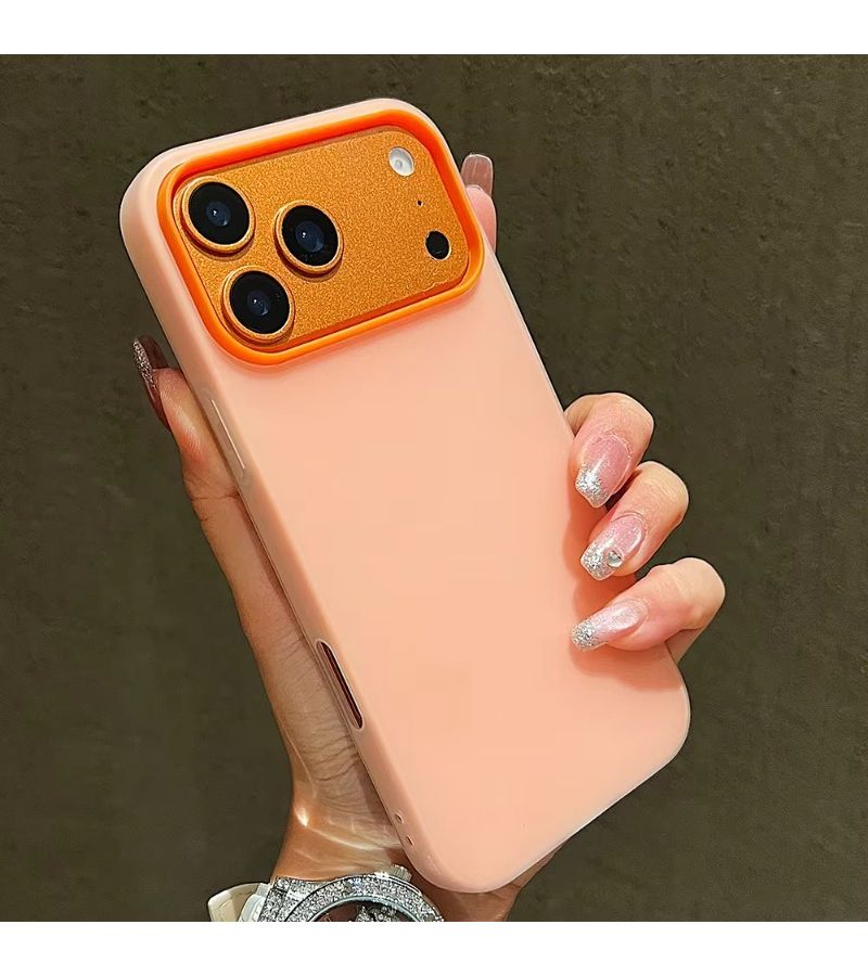 غطاء خلفي للهاتف ك Candy Color 2 في 1، مضاد للصدمات وبسطح غير لامع، مناسب لـ Apple iPhone 16 بلون روز أحمر - Image 3