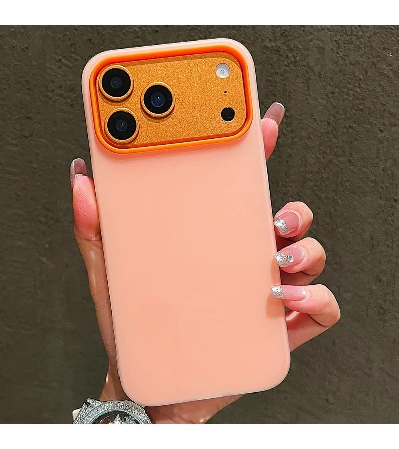 غطاء خلفي للهاتف ك Candy Color 2 في 1، مضاد للصدمات وبسطح غير لامع، مناسب لـ Apple iPhone 16 بلون روز أحمر - Image 2