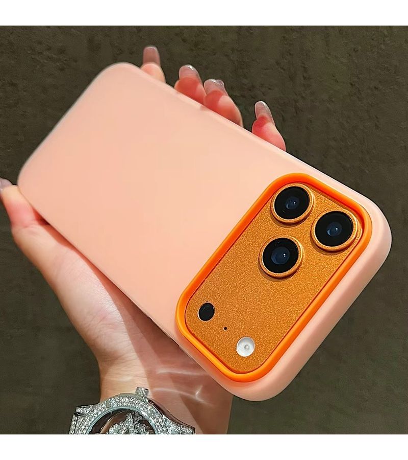 غطاء خلفي للهاتف ك Candy Color 2 في 1، مضاد للصدمات وبسطح غير لامع، مناسب لـ Apple iPhone 16 بلون روز أحمر - Image 4