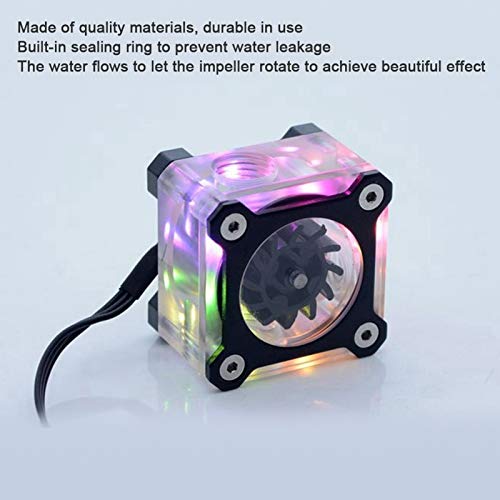 Ashata R3 RGB Colorful PC Water Meter, Water Cooling Meter Indicator with G1/4 Female Thread, for Computer Water Cooling - Image 2