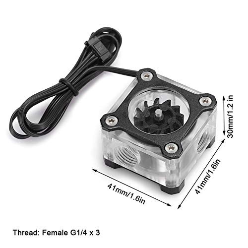 Ashata R3 RGB Colorful PC Water Meter, Water Cooling Meter Indicator with G1/4 Female Thread, for Computer Water Cooling - Image 4