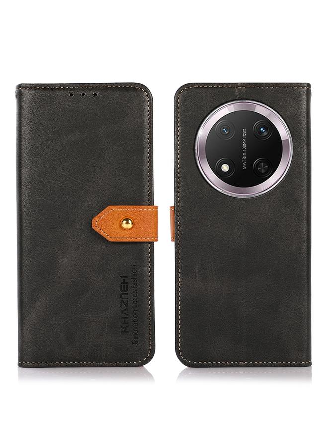 S-TOP Case For Honor X9C 5G Global KHAZNEH Dual-color Cowhide Texture Flip Leather Phone Case - Image 1