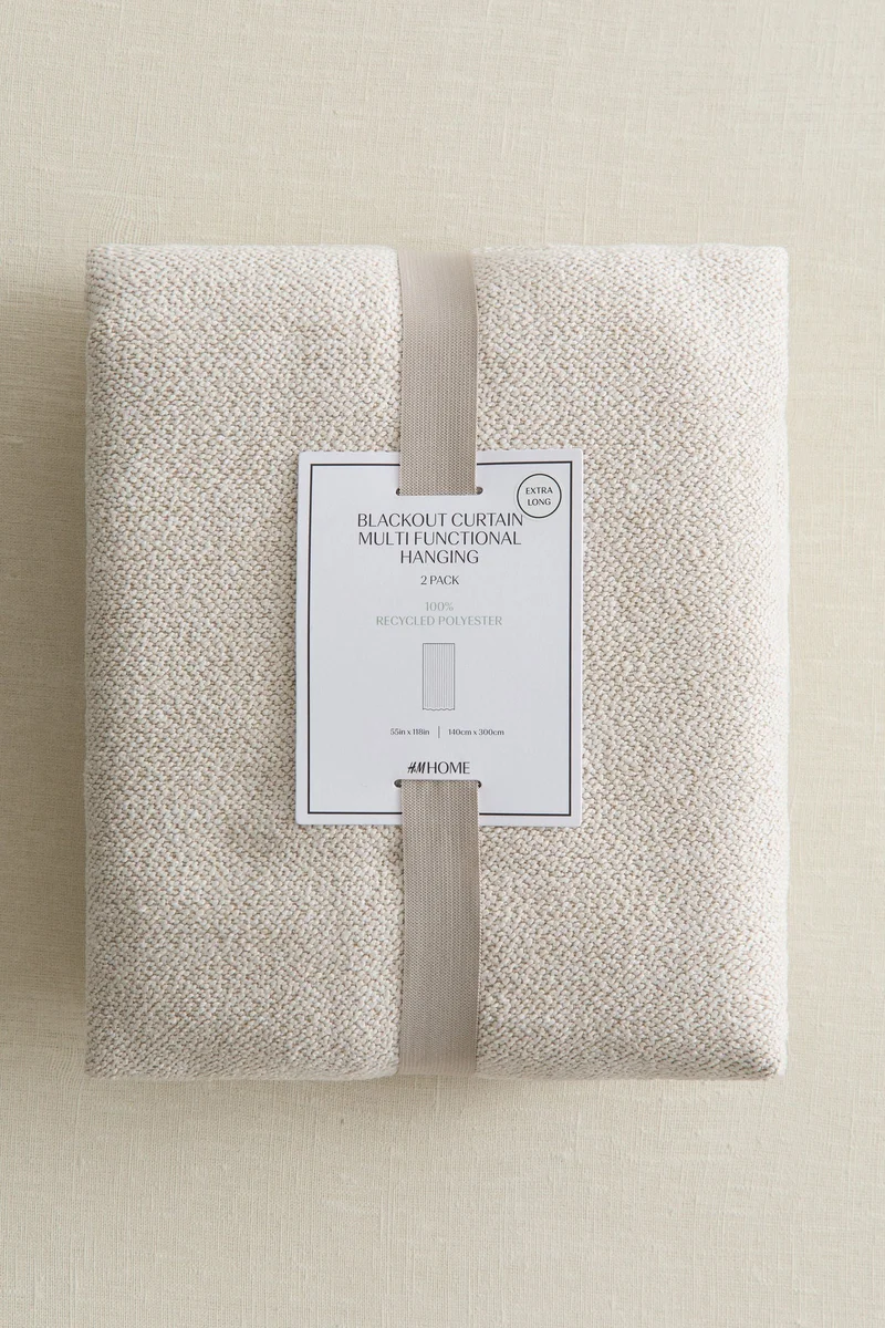 H&M 2-pack extra-long bouclé curtain lengths