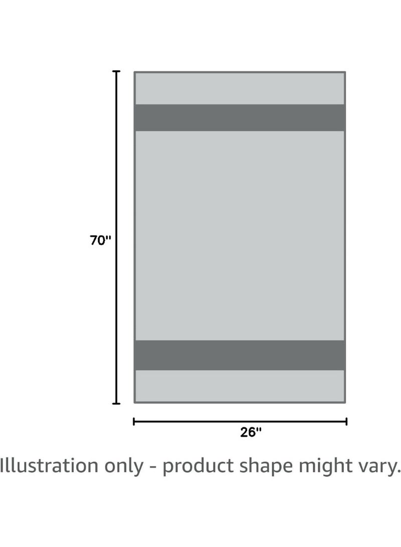 Gaiam Yoga Towel - Mat Sized Active Dry Non Slip Moisture Wicking Sweat Absorbent Microfiber Hot Yoga Towel for Women & Men | Stay-Put Corner Pockets (70" Long x 26" Wide), Grey - Image 2