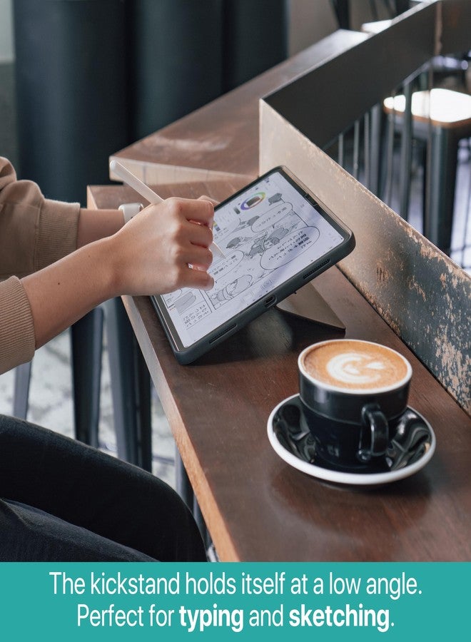 TineeOwl جراب TineeOwl لجهاز iPad Pro مقاس 11 بوصة (M4) 2024، غطاء مغناطيسي قابل للتعديل مع مسند - زوايا عرض لا نهائية، حامل عمودي/أفقي، شحن قلم Apple Pencil، سلسلة Dove (أسود) - Image 3
